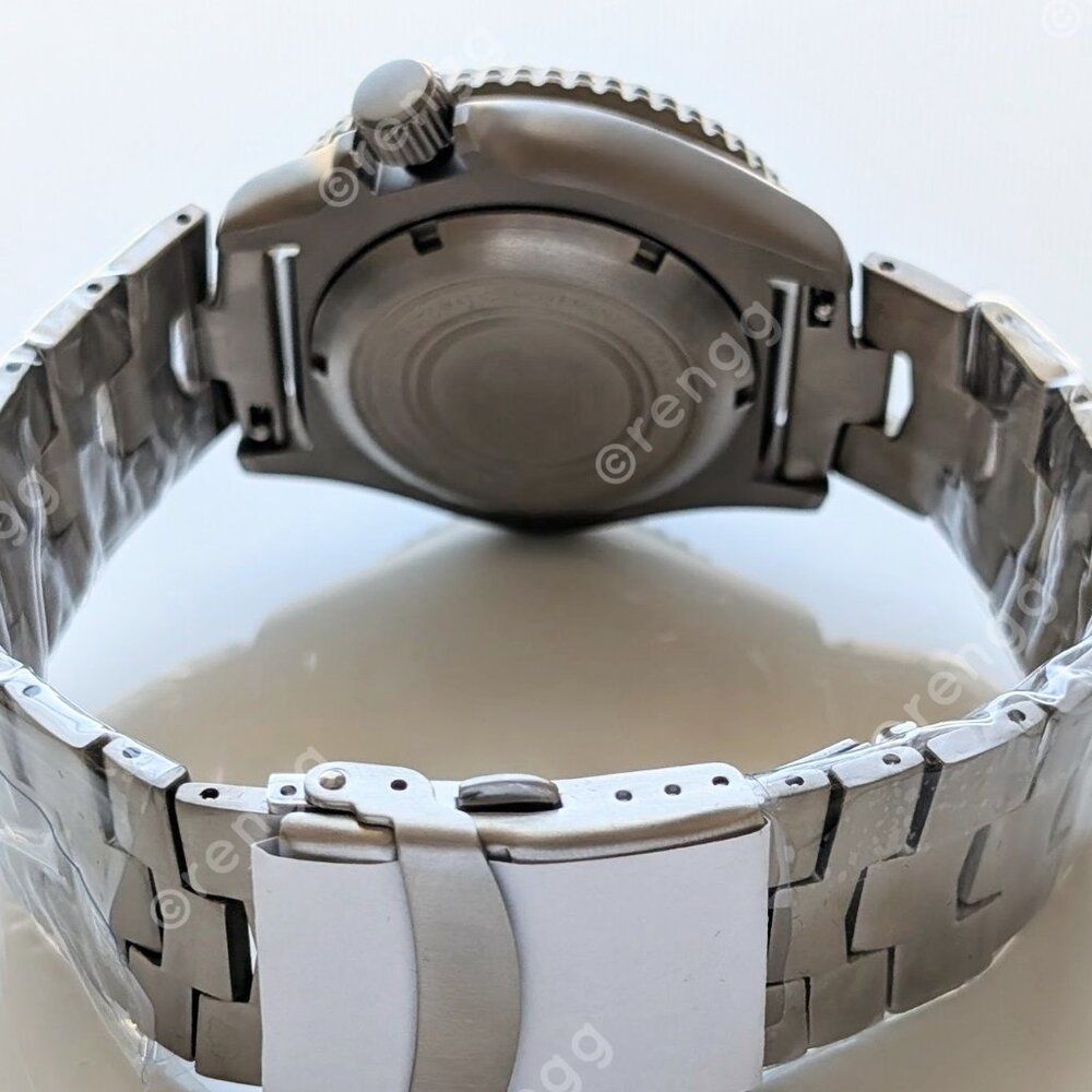 Full Titanium Automatic Gmt White Orange Diver 42… - image 3